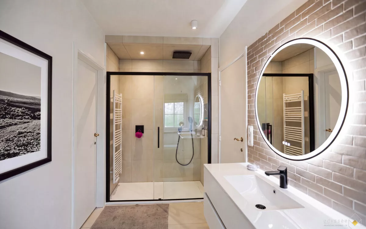 Salle de douche après rénovation