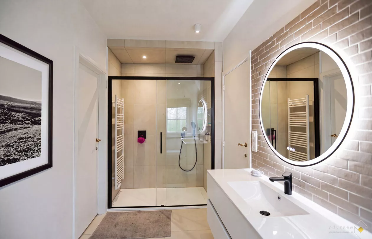 Salle de douche après rénovation