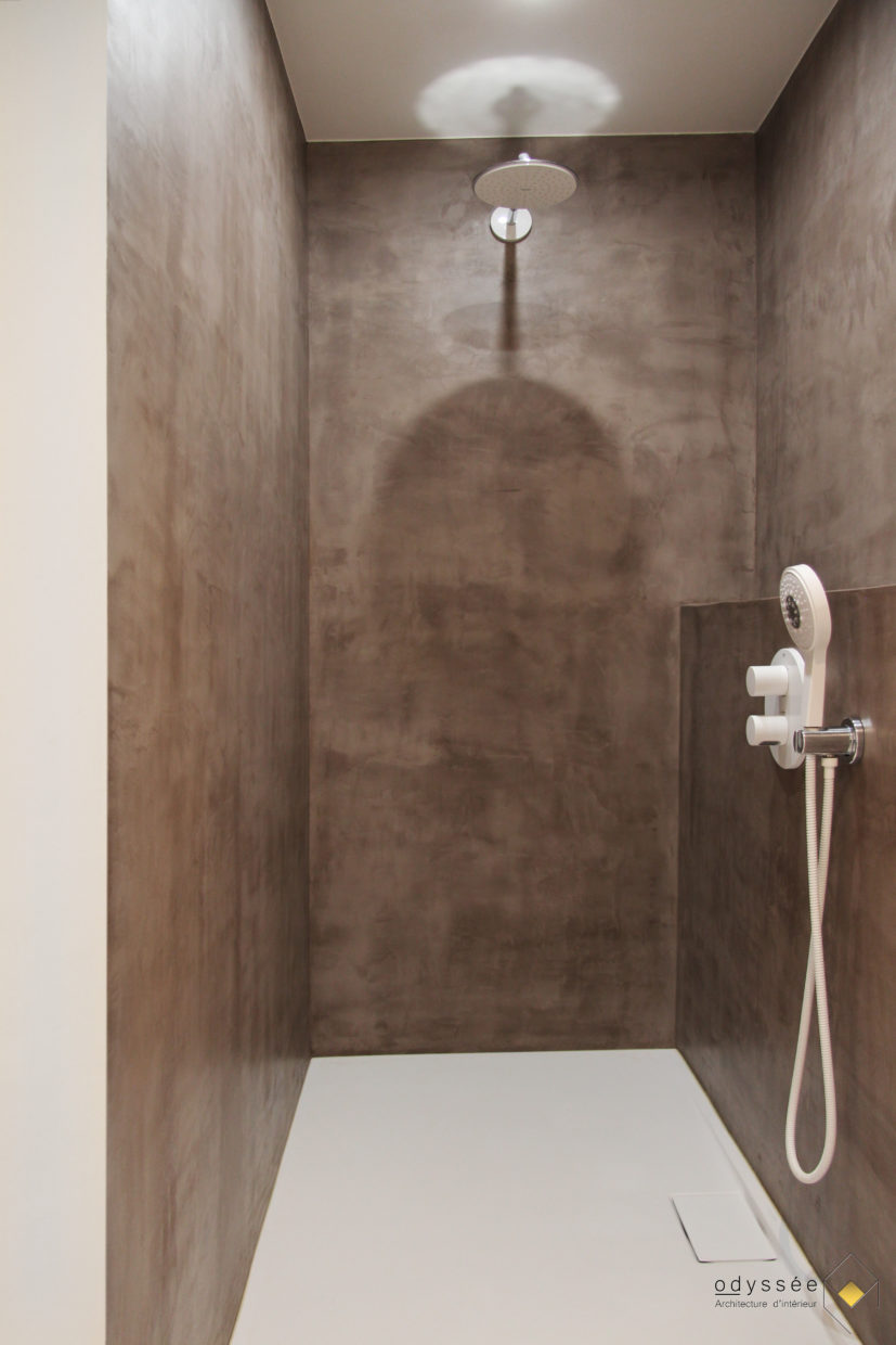Rénovation salle de bain parents - Architecture d'intérieur Odyssée Studio